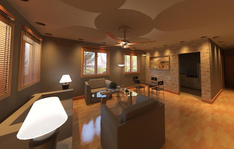 living / dining area