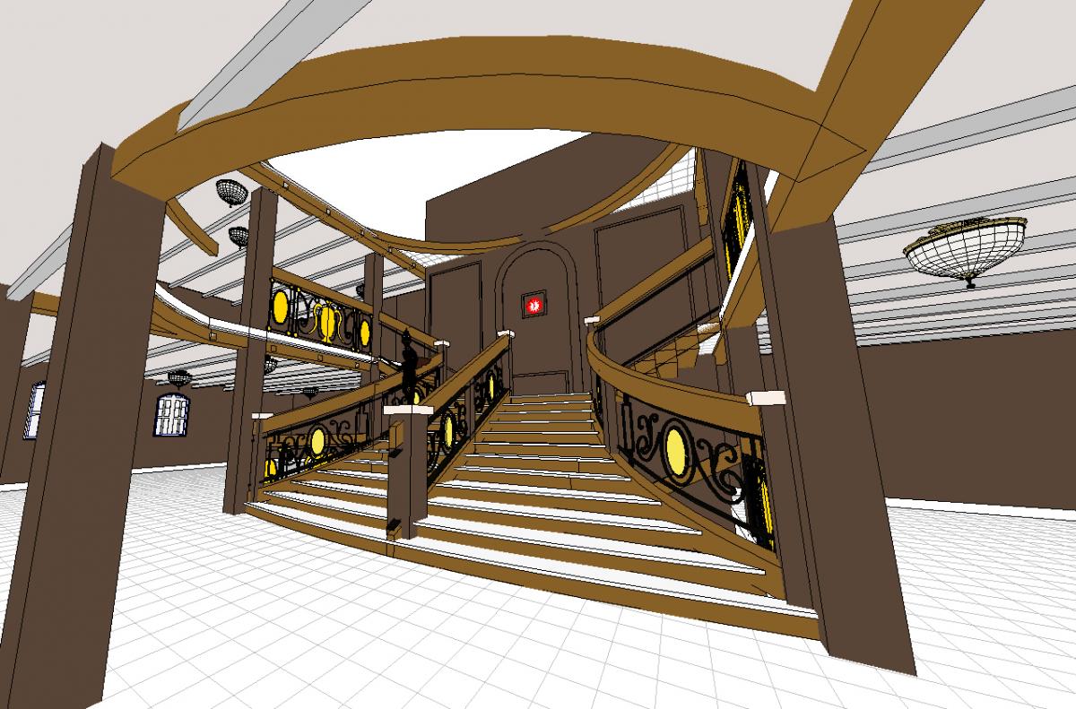 Titanic Grand Staircase Rough 2