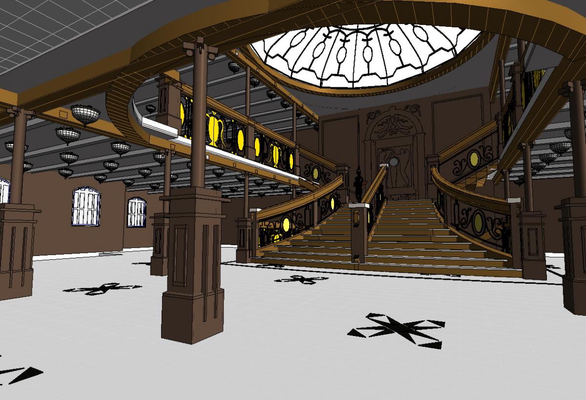 Titanic Grand Staircase Rough 3