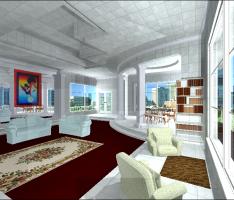 my first interior with revit model and Artlantis r