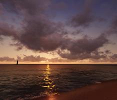 Frankfort, MI Lighthouse Sunset