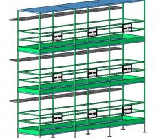 scaffold tower - multiple bays and levels