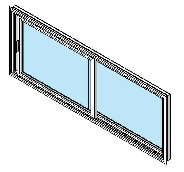 Curtain Wall Window - Horizontal Slider