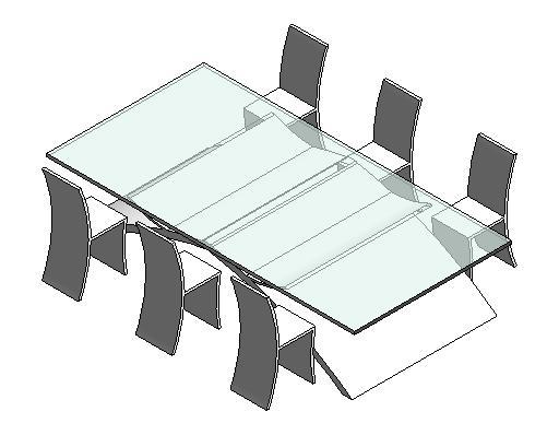 *UPDATE* MODERN GLASS TABLE WITH CHAIRS