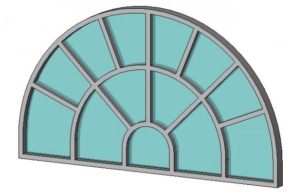 Arched Aluminum Window