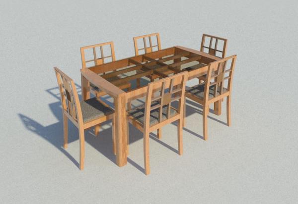 revitcity dining room table