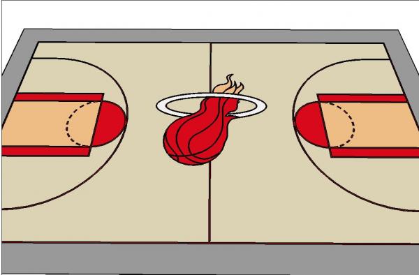 Basketball Court (Miami Heat)