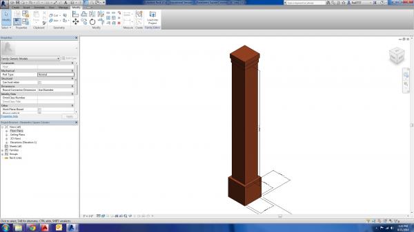Parametric Square Column