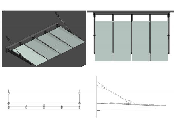 Glass & Steel Awning