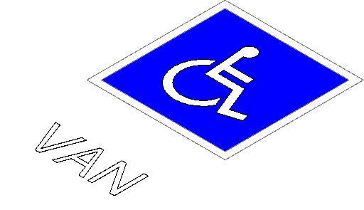 Handicap Parking Stall Symbol