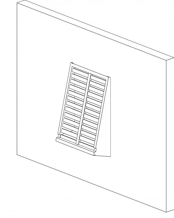 Wooden Louver Window