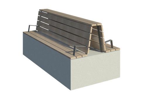 Parametric modern wood bench v2.0