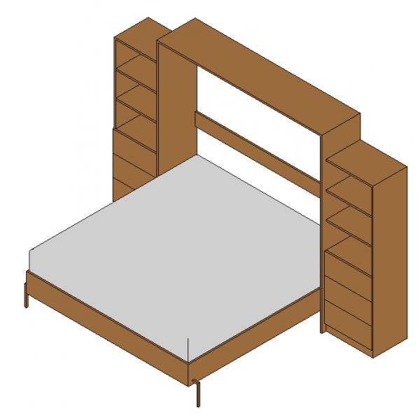 Cabinet Fold-Out Bed - Revit 2016