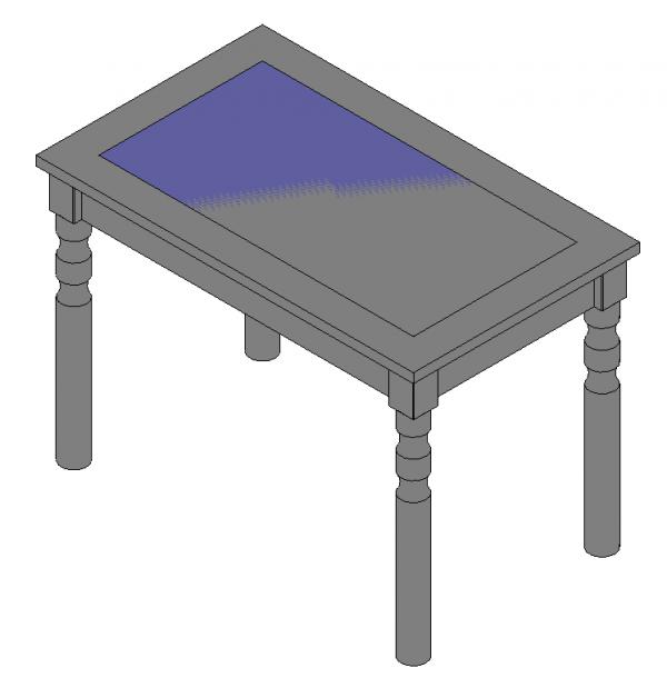 End Table with Glass Option