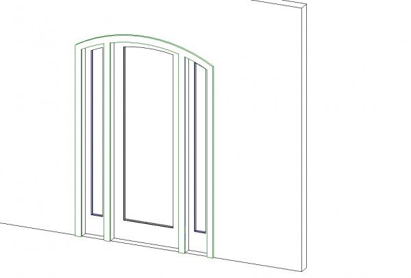 Door Single Arched with Side lites