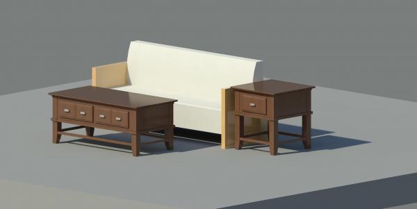 Coffee and end tables - End