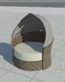 Round Seat with Canopy