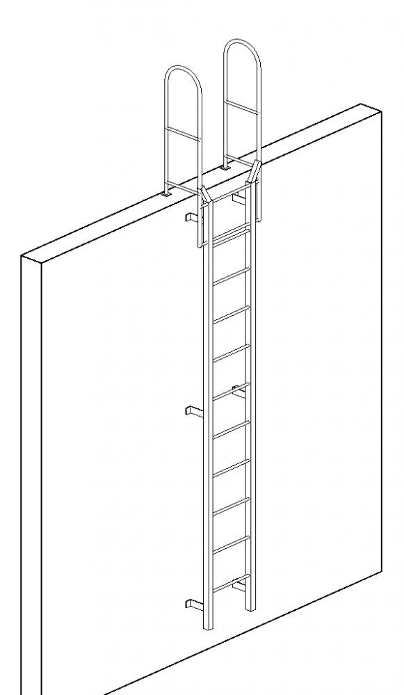 Cotterman Roof ladder with walk-thru