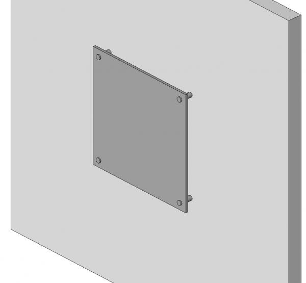 Signage - Parametric Sign Panel with Posts