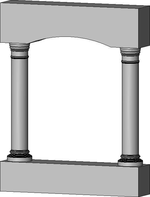 Exterior Arch w- Columns