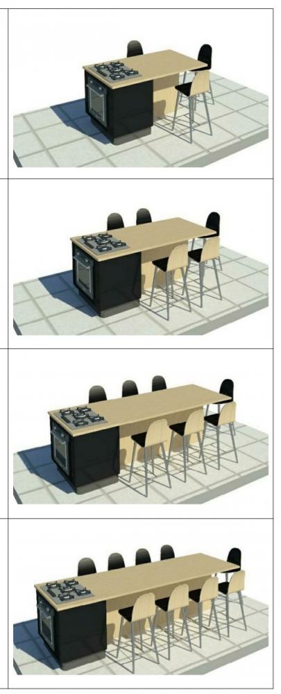 Cooking Island, Kichen Table