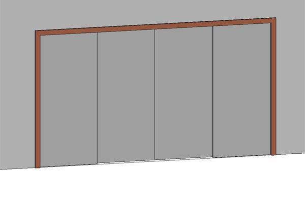 Sliding Door - Adjustable (4 panel)