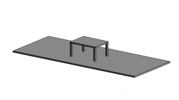Parametric Rectangular Simple Table -Surface Based