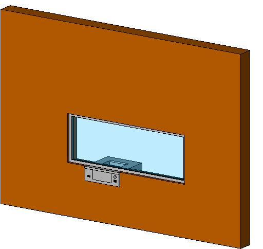 Diebold 8' Drive-thru window_with adjustable drawer