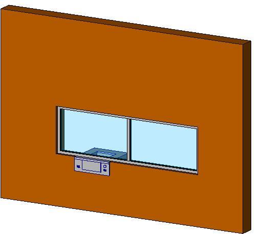 Diebold 10' Drive-thru window_with adjustable drawer