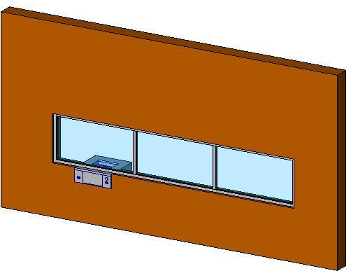 Diebold 16' Drive-thru window_with adjustable drawer