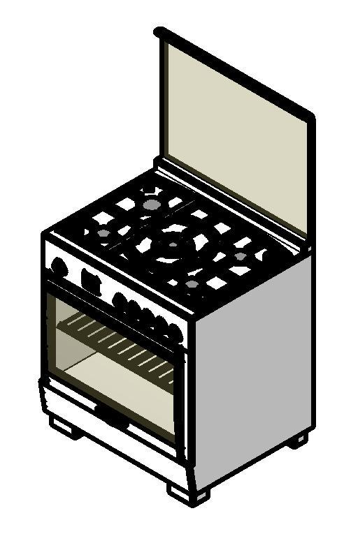 Object 5Burner Gas Range