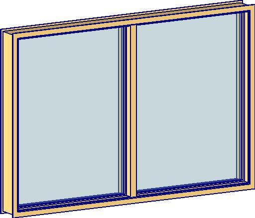 Timber Framed Internal Window - Double
