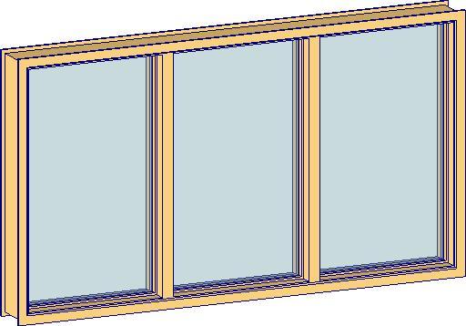 Timber Framed Internal Window - Triple