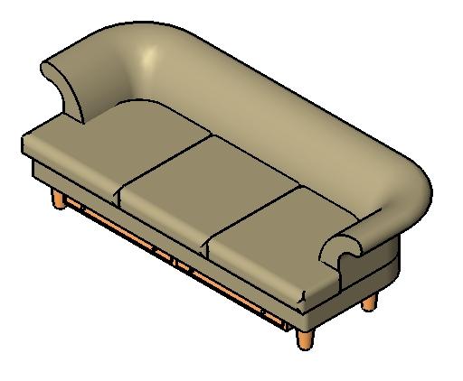 Couch with Drawers Underneath