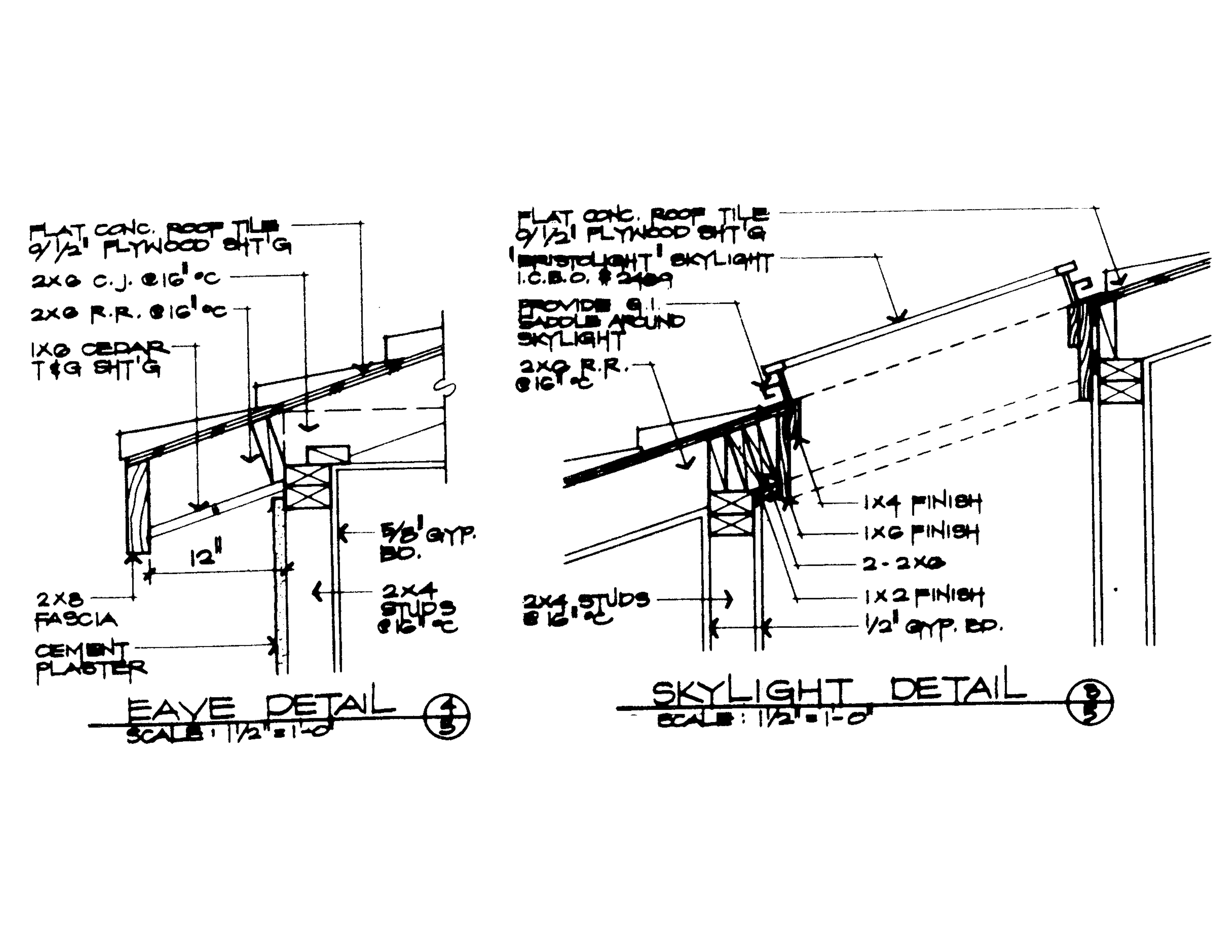 Flat Concrete Tile Roof