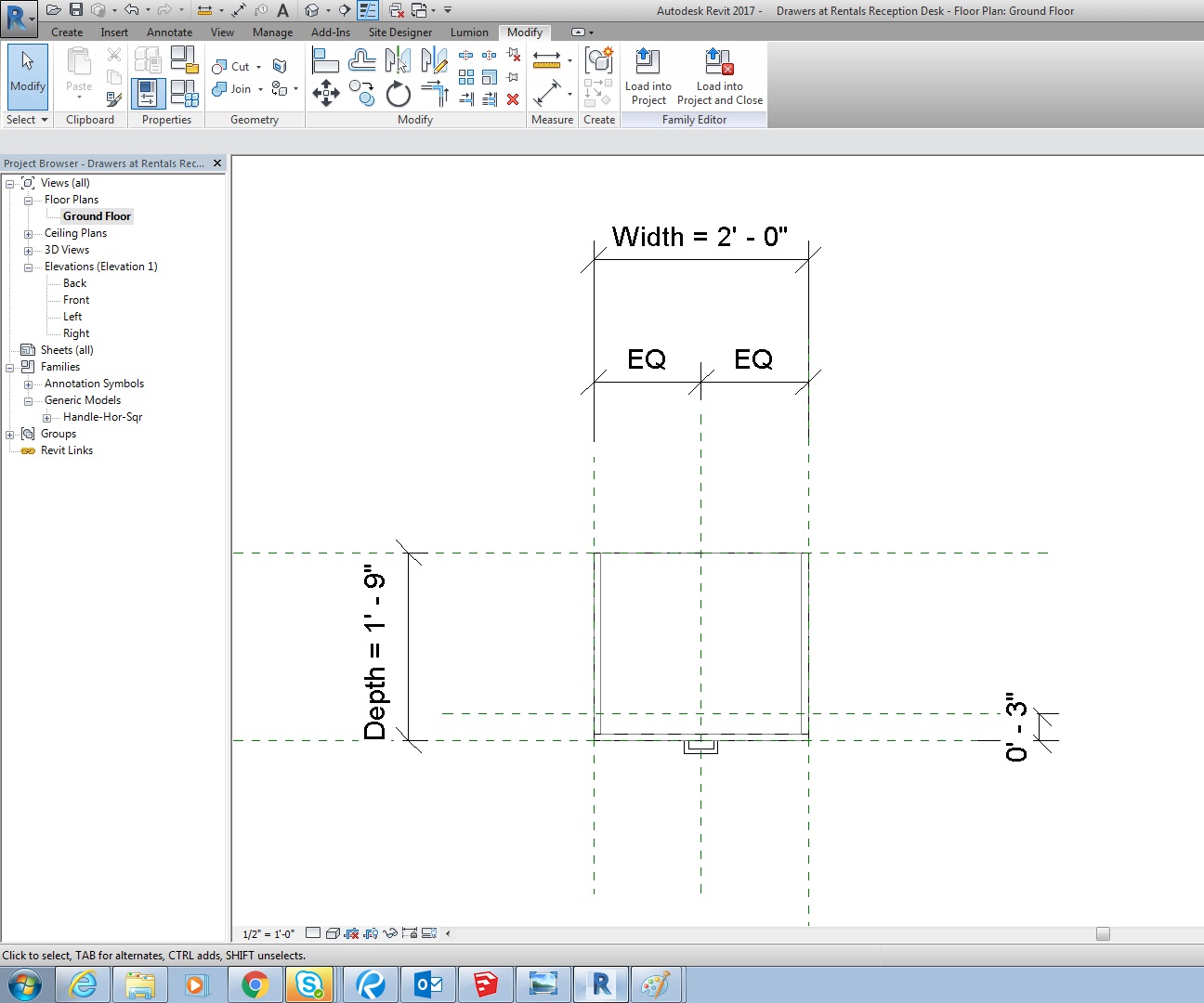 RevitCity.com | Plan in Revit Family Editor Differs from Plan in Model