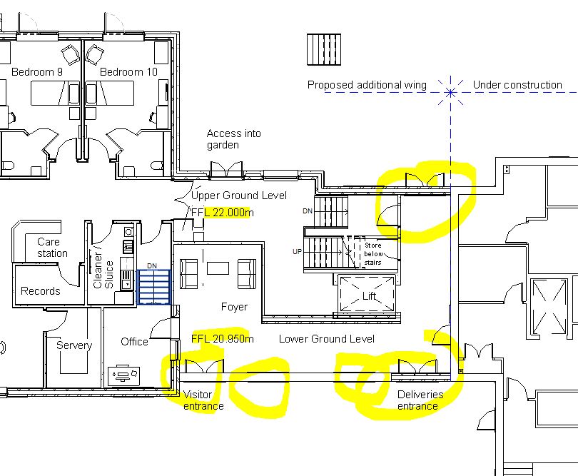 Viewdepth for split level floor plan