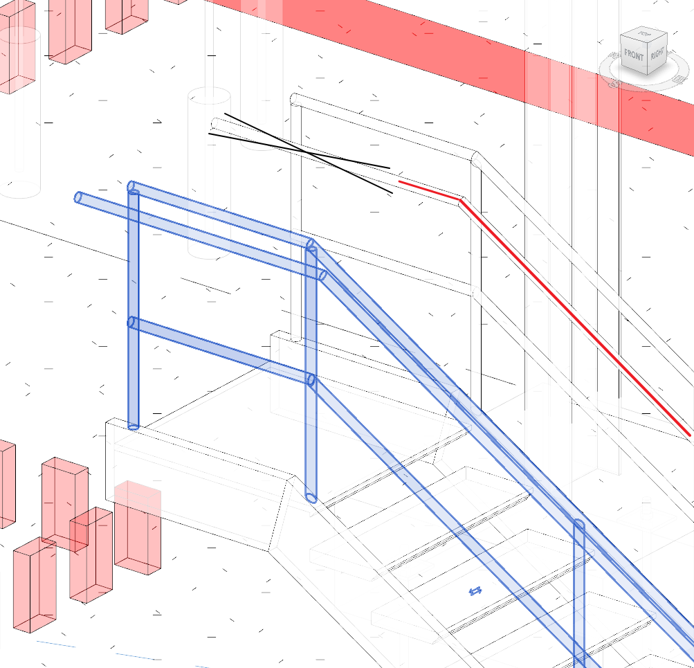 Handrail Extension at Top of Stair