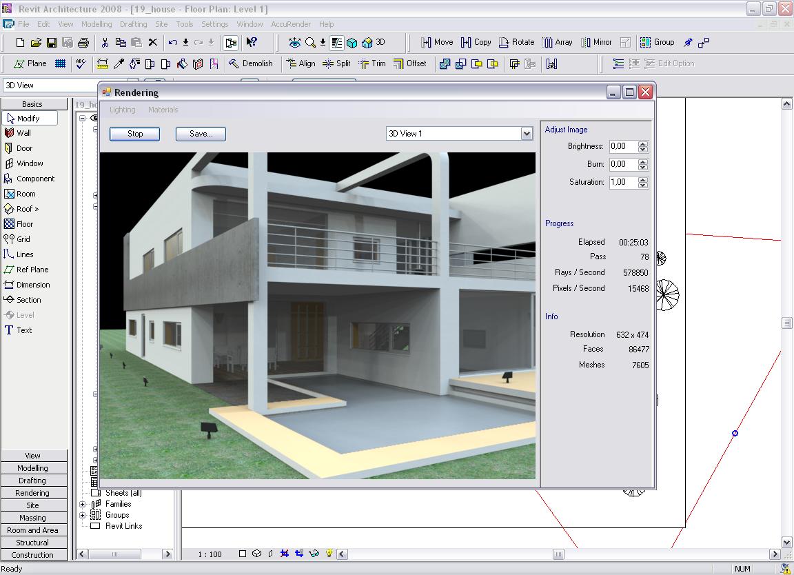 accurender nxt for revit 2009