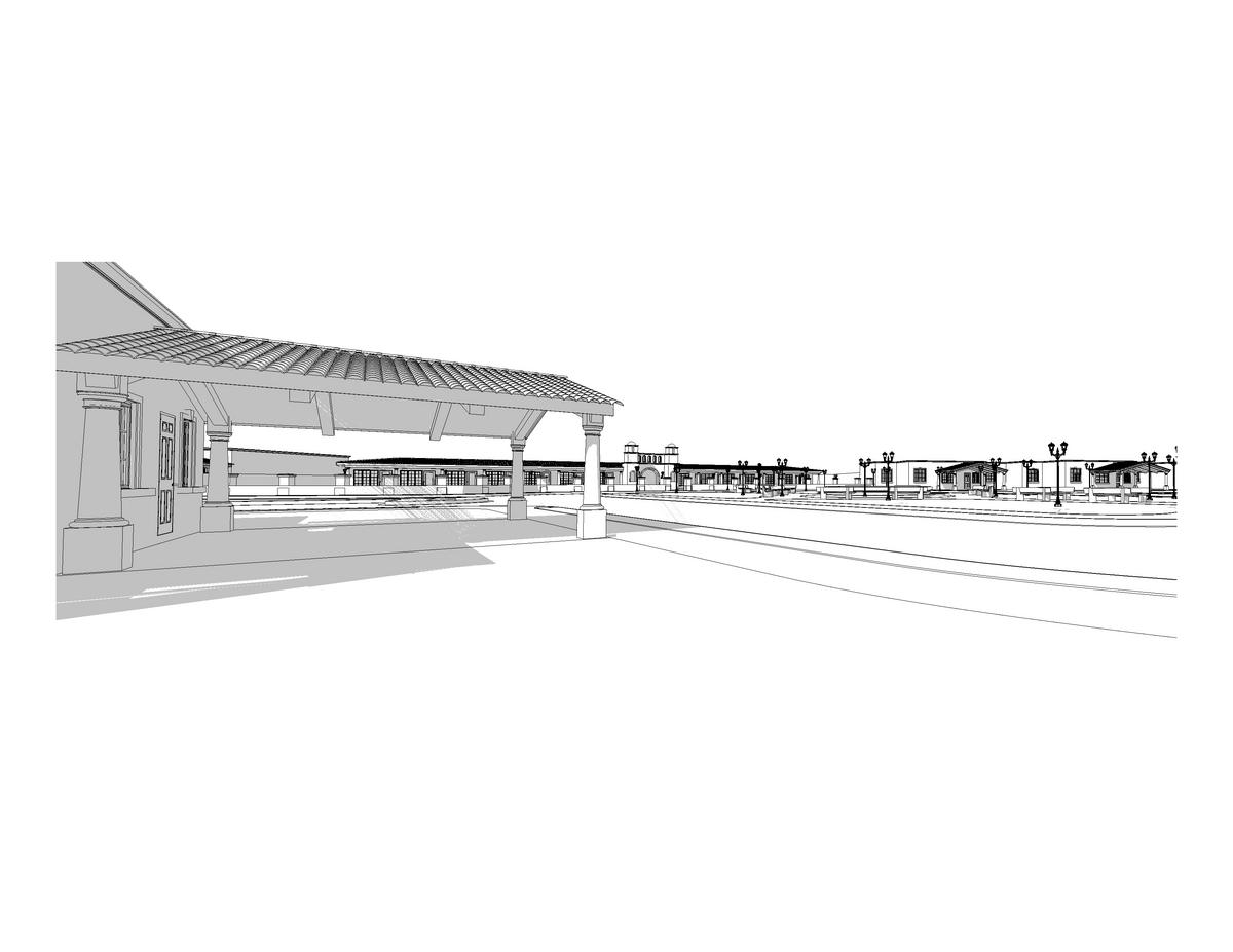 Preliminary study for a housing scheme-view 3