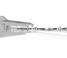 Preliminary study for a housing scheme-view 3