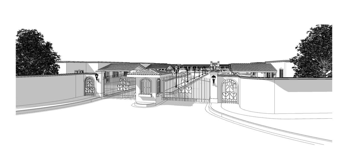 Preliminary study for a housing scheme-view 2