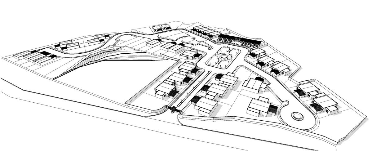 Preliminary study for a housing scheme-view 1