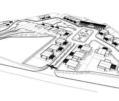 Preliminary study for a housing scheme-view 1
