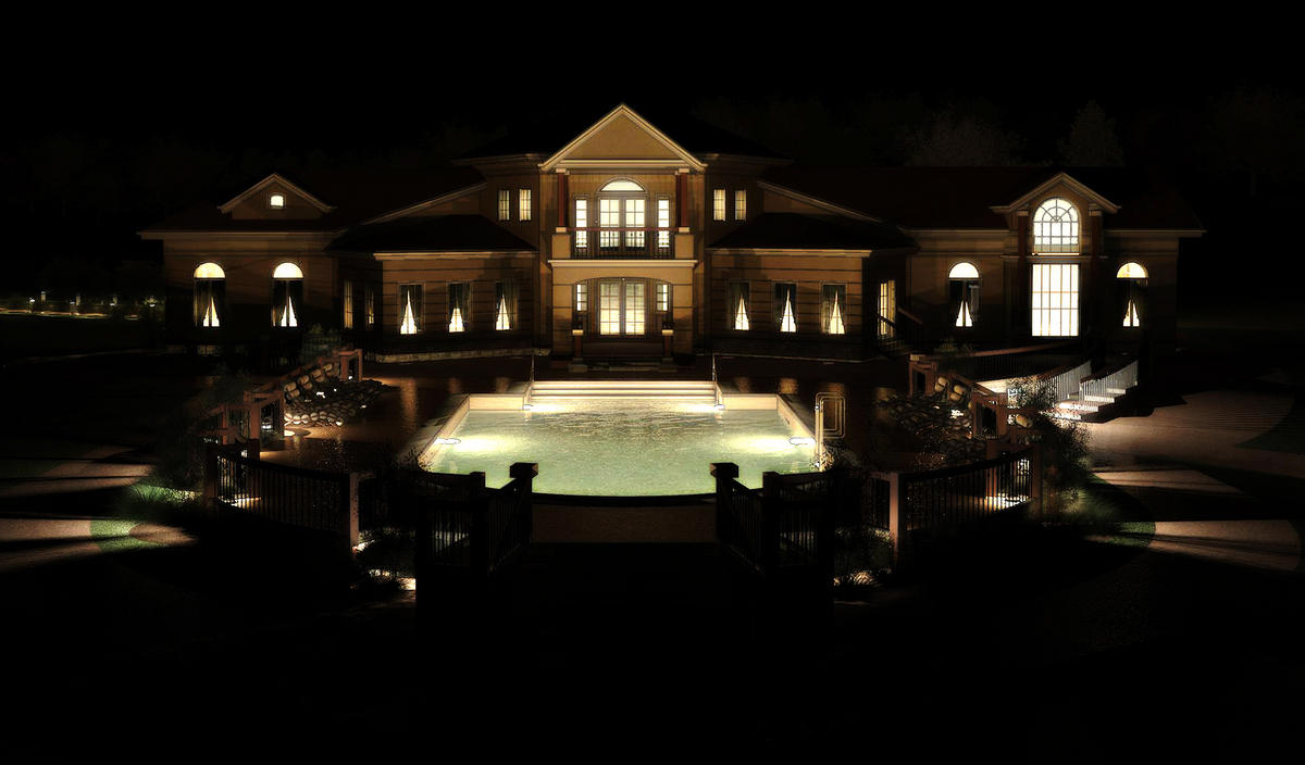 Hex Estate - Rear - Night