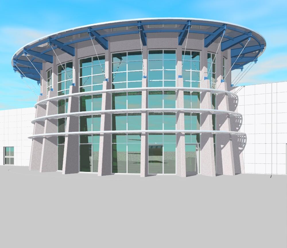 Tupelo Airport Renovation Tower Closeup