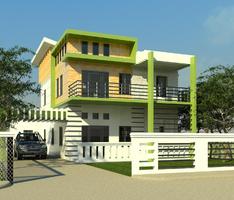 exterior perspective(100% Revit)