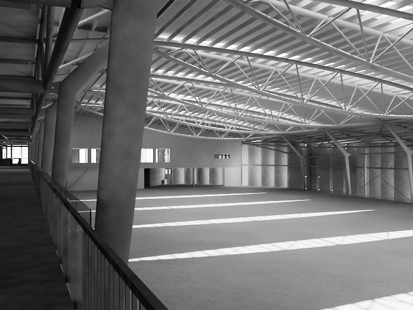 wellington indoor sports centre black and white im