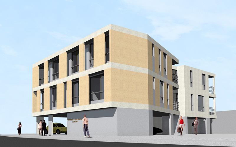 Mixed use building located in Paphos, Cyprus