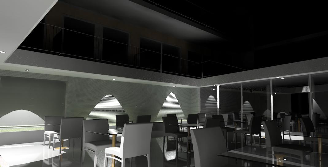 External Patio_Glass Wall_Night